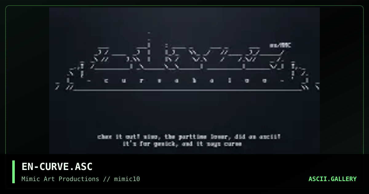 EN-CURVE.ASC, by el nino, 1999