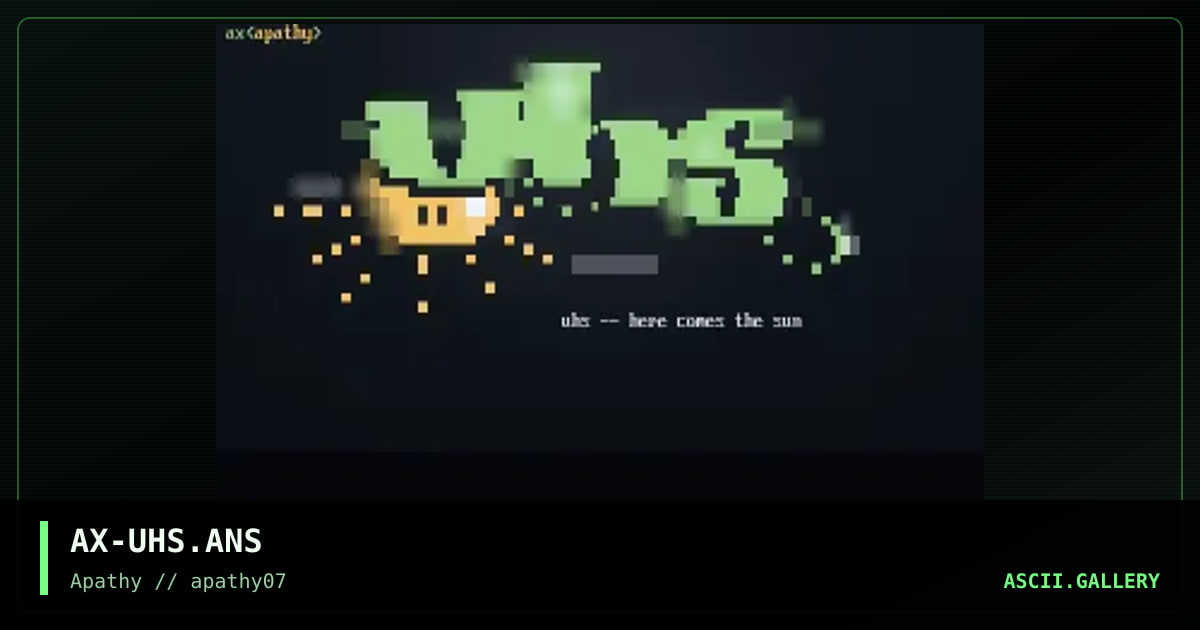 here comes the sun, by apox, 1996