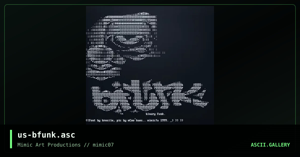 us-bfunk.asc, by mcee kaes, kresile, 1999
