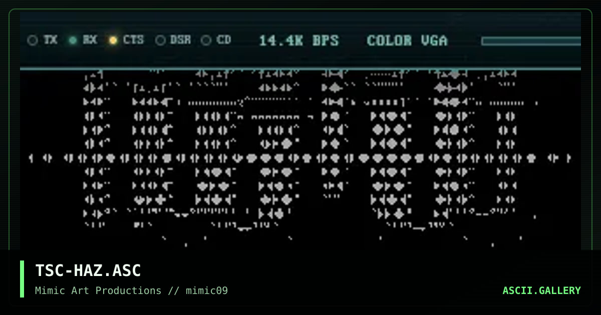 TSC-HAZ.ASC, by the space cadet, 1999
