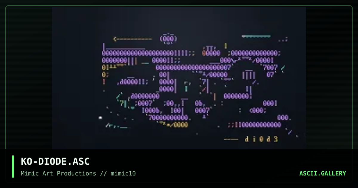 KO-DIODE.ASC, by konami, 1999
