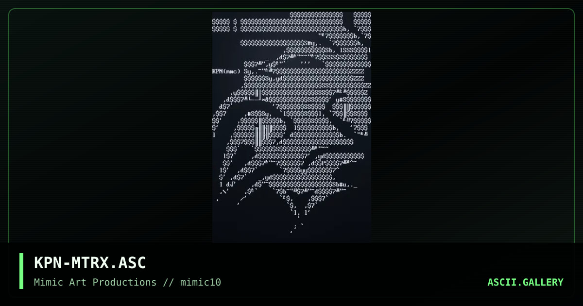 KPN-MTRX.ASC, by kingpin octopus, 1999