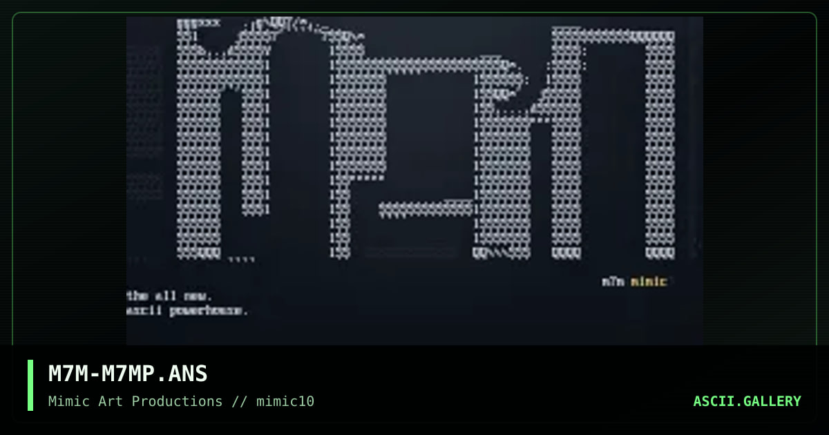 M7M-M7MP.ANS, by metal militia, 1999