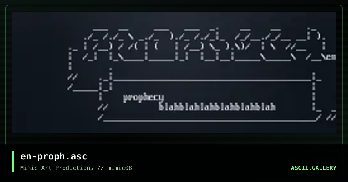 en-proph.asc, by el nino, 1999