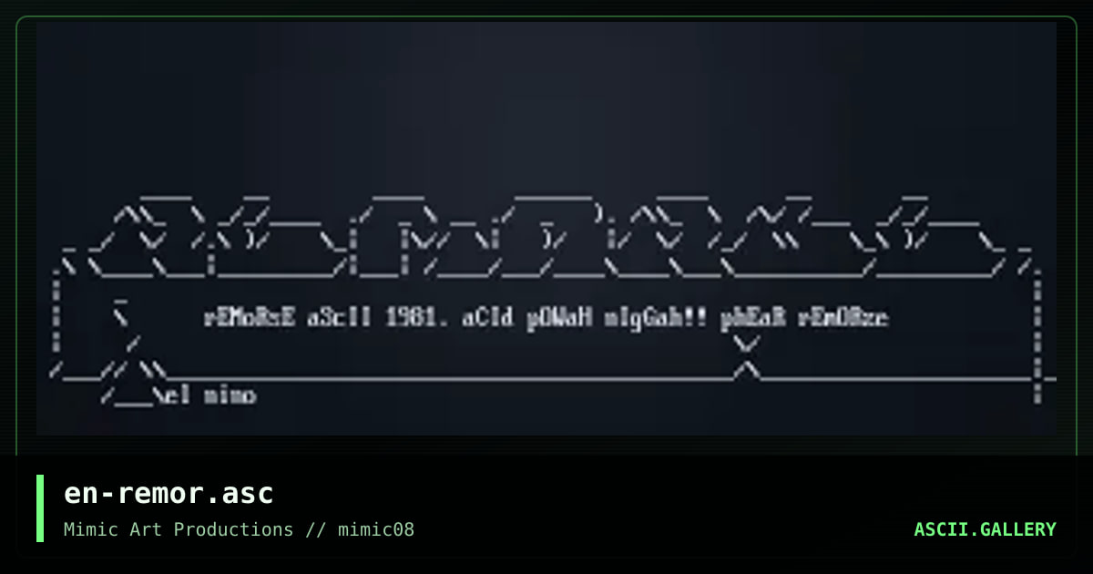 en-remor.asc, by el nino, 1999