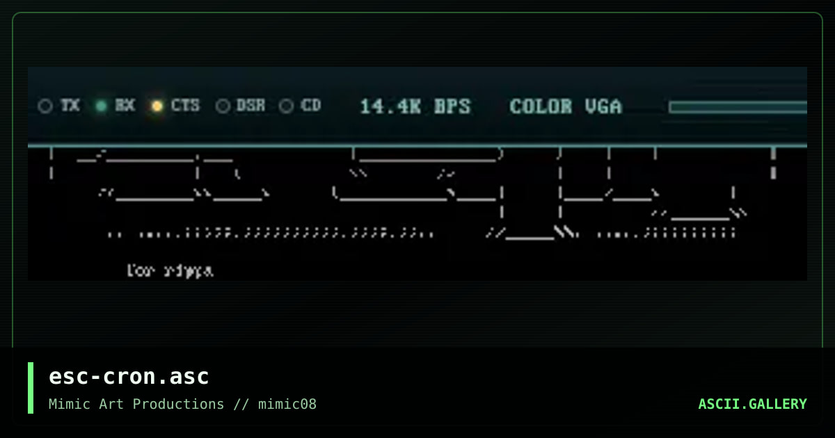 esc-cron.asc, by esc, 1999