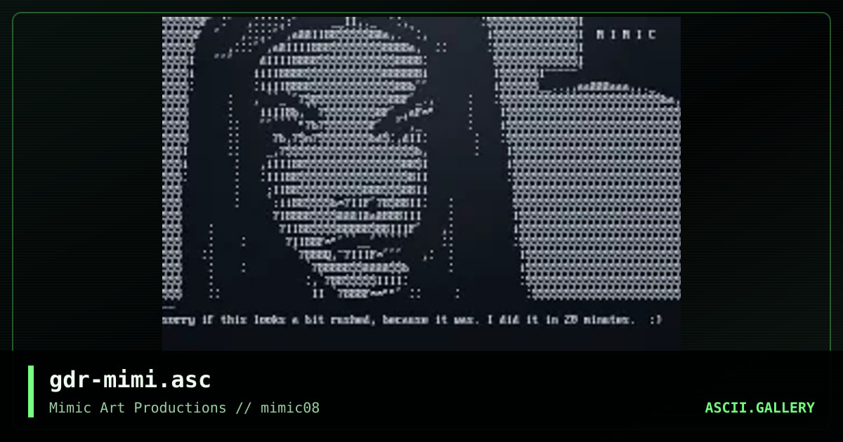 gdr-mimi.asc, by gravedancer, 1999