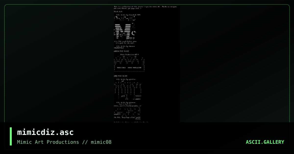 mimicdiz.asc, by ohseven, discofunk 1974, spitfire, spinsane, 1999