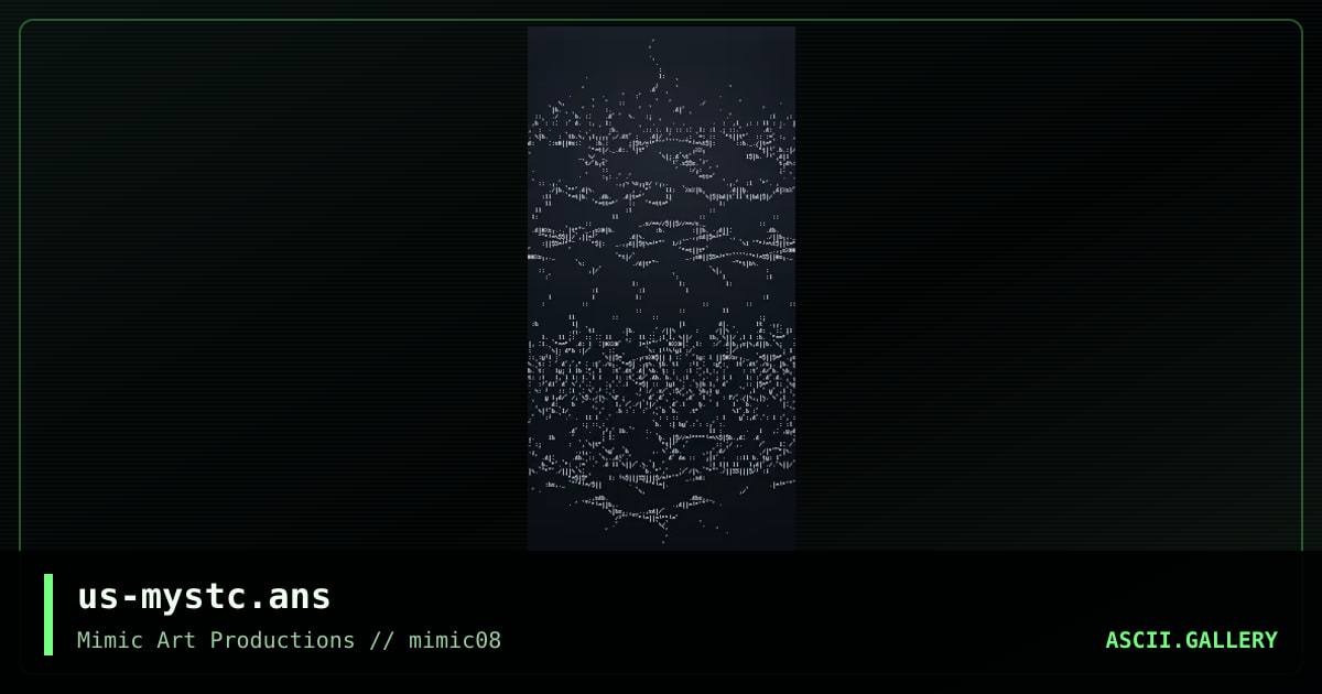 Mystical Ascii, by shine, cleaner, 1999