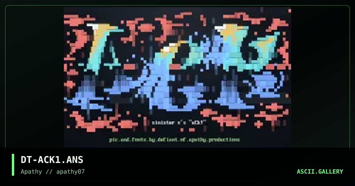 ack!, by defiant, 1996