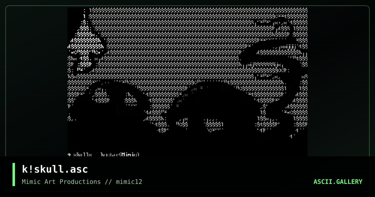 k!skull.asc, by keetar, 1999