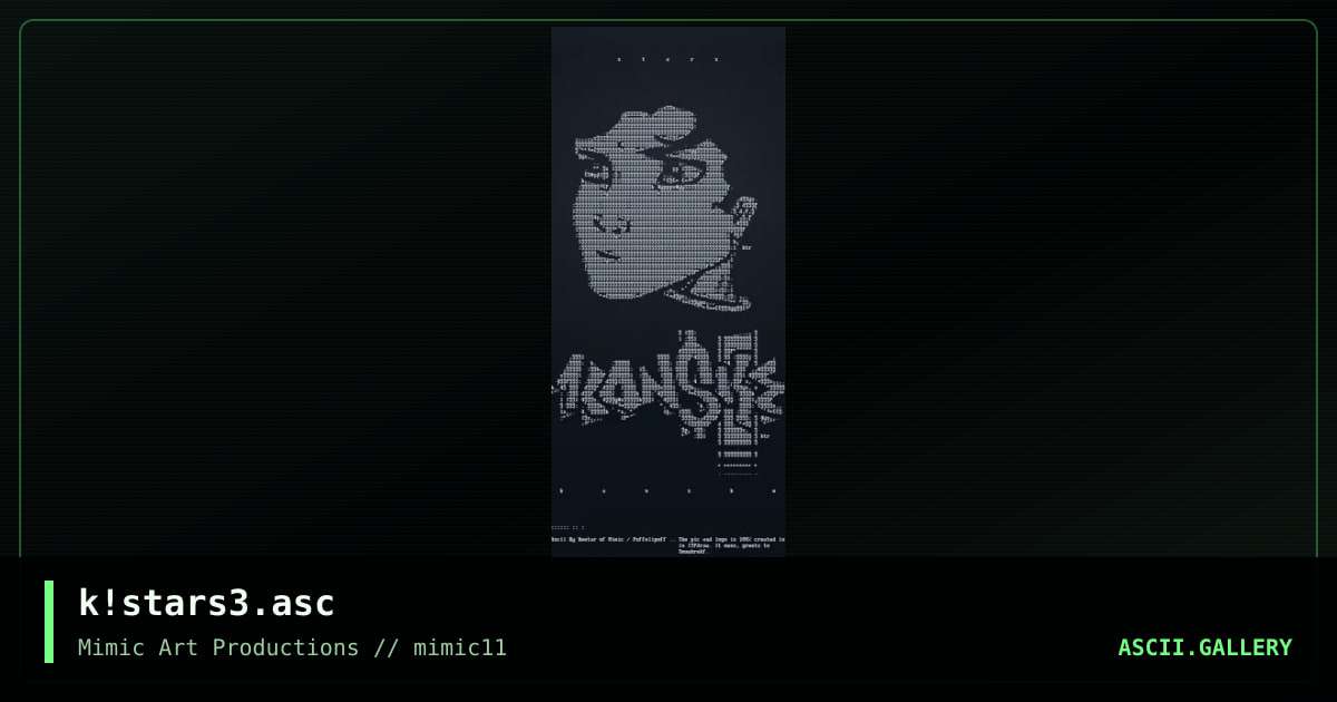 k!stars3.asc, by keetar, 1999