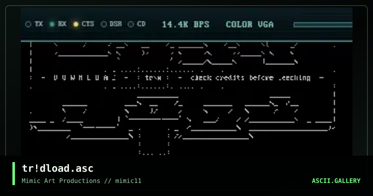 tr!dload.asc, by tridal, 1999