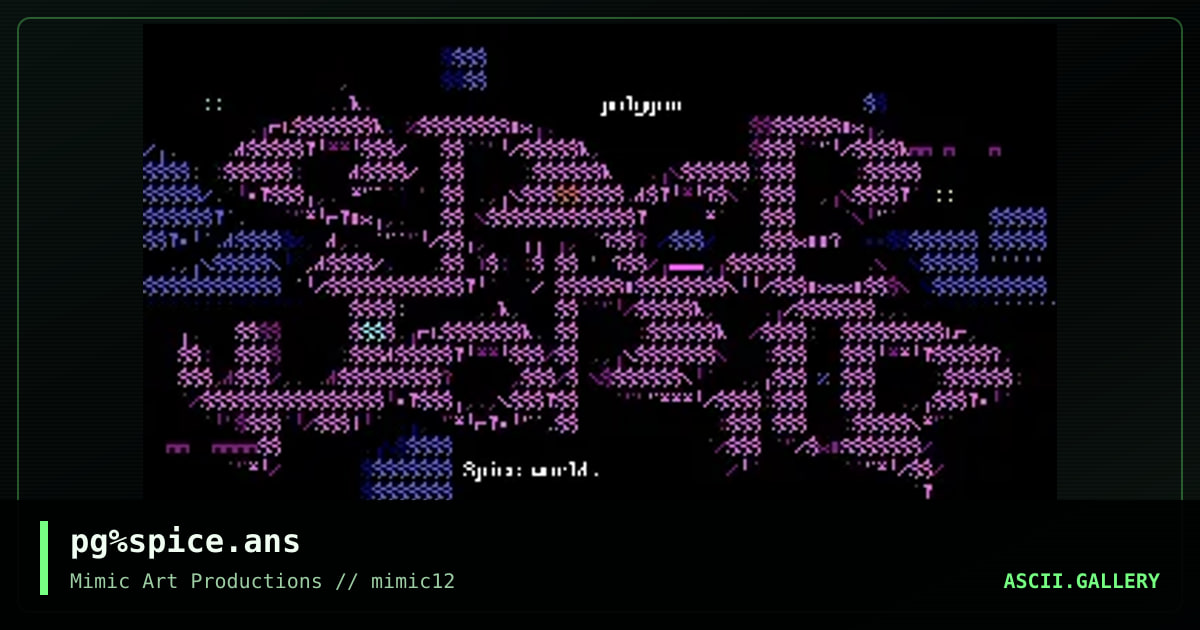 pg%spice.ans, by polygon, 1999