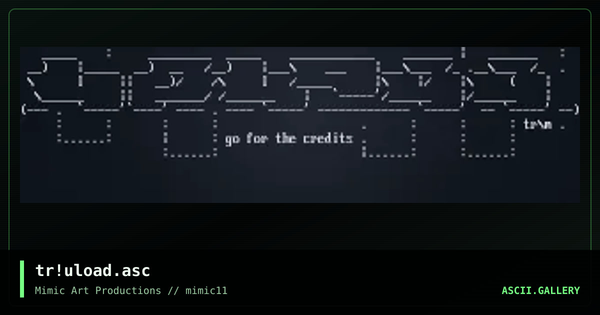 tr!uload.asc, by tridal, 1999