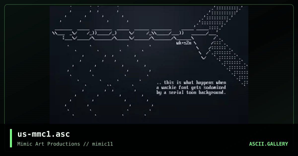 us-mmc1.asc, by serial toon, wk, 1999