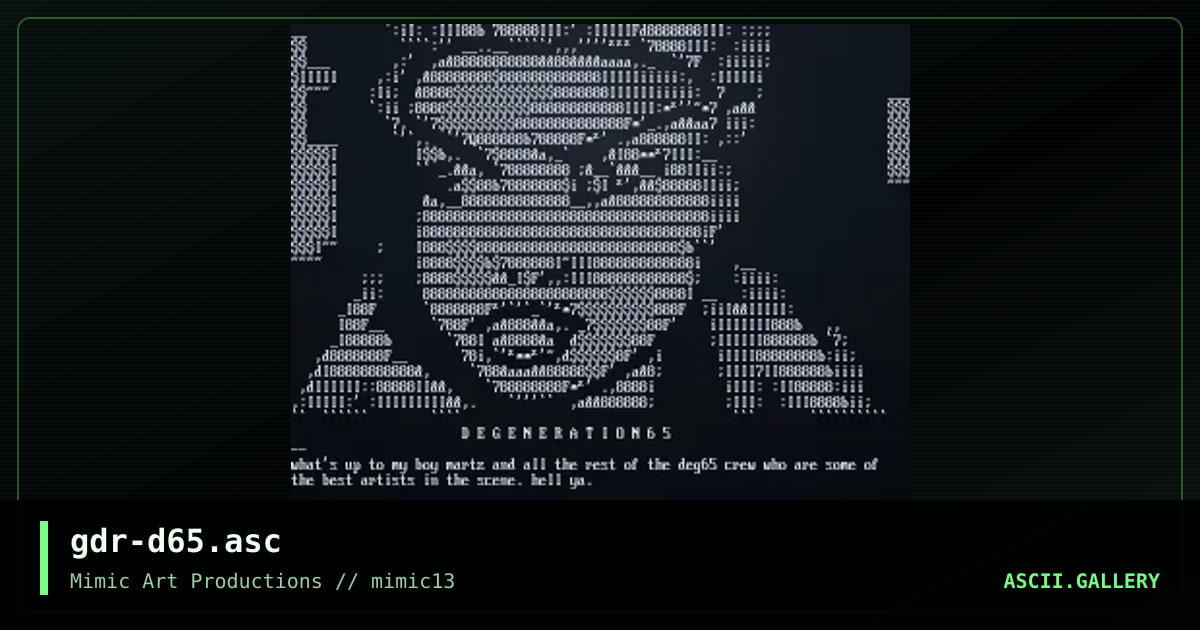 gdr-d65.asc, by gravedancer, 1999