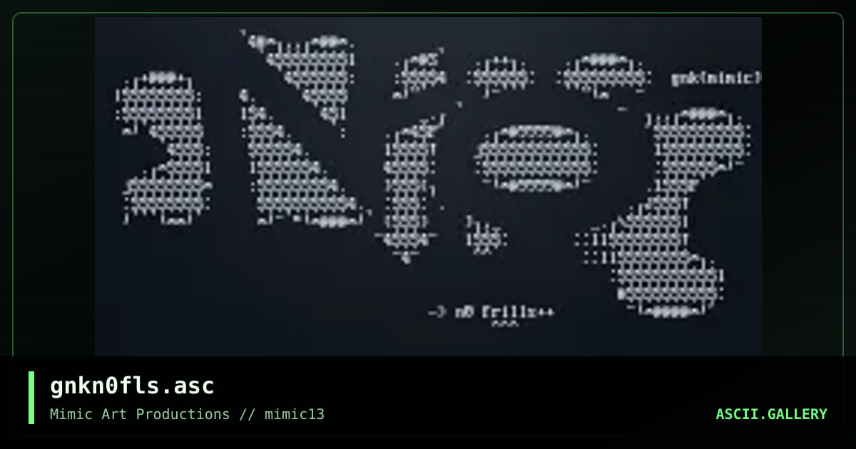 gnkn0fls.asc, by genick, 1999