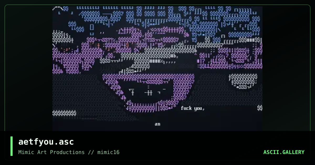 aetfyou.asc, by aeternam, 1999