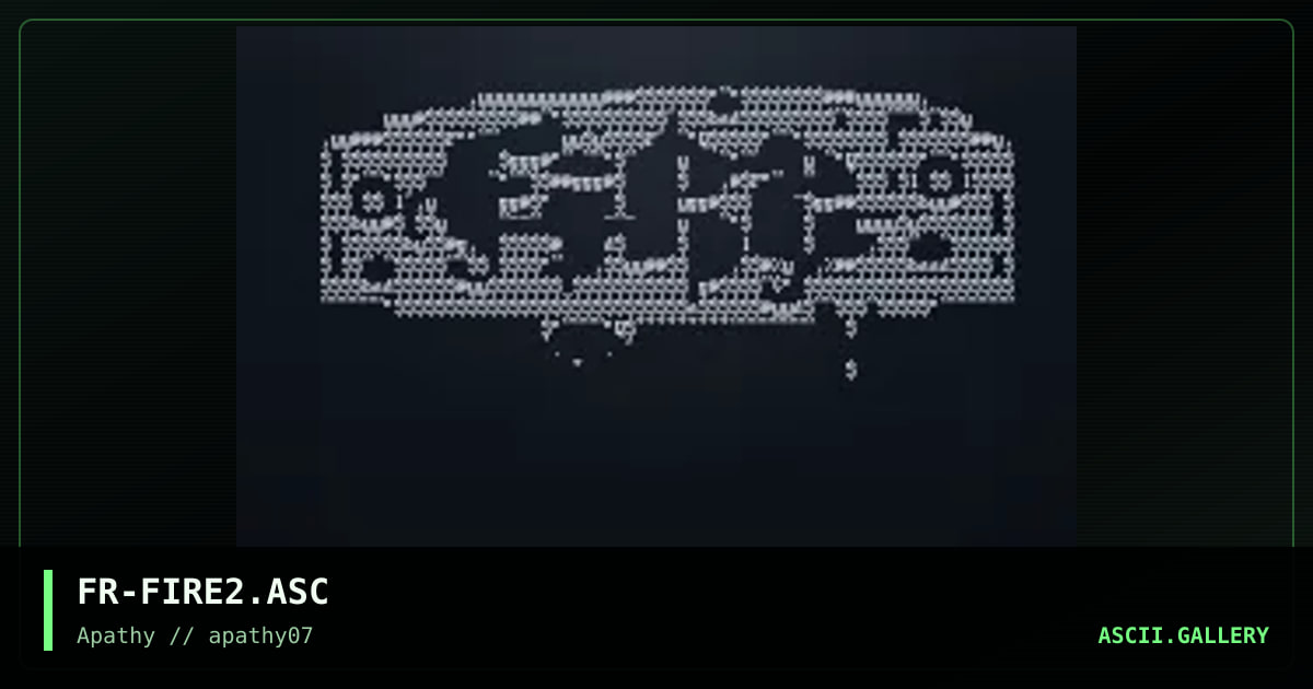 FiRE, by fractal, 1996