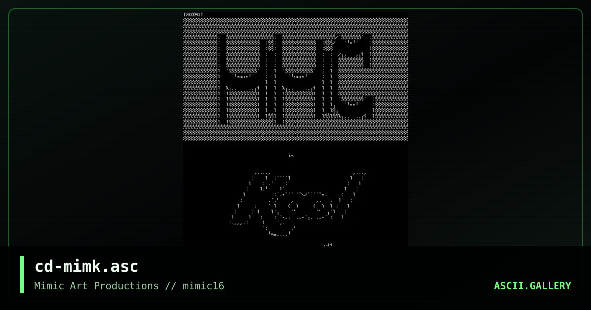 cd-mimk.asc, by cat-dog, 1999