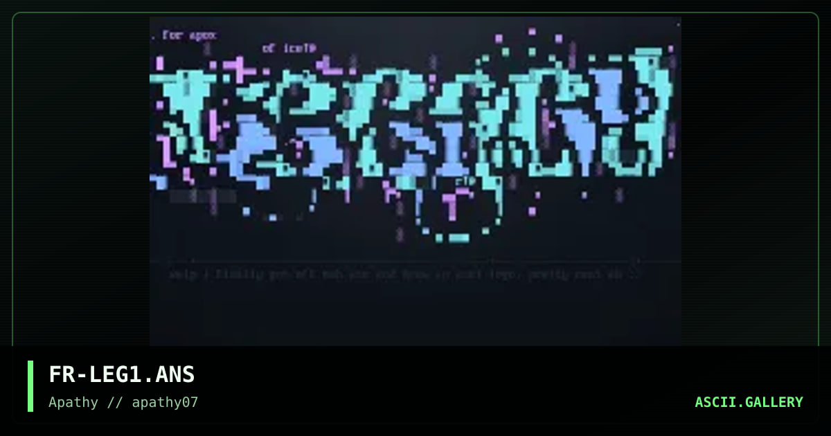 Legacy, by fractal, 1996