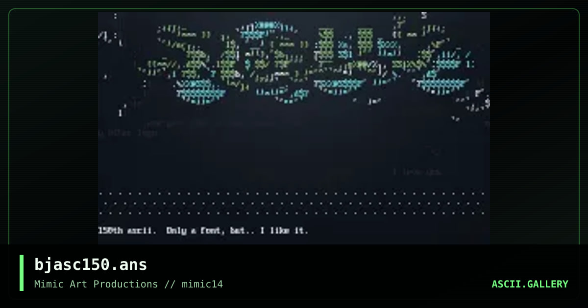 bjasc150.ans, by black jack, 1999