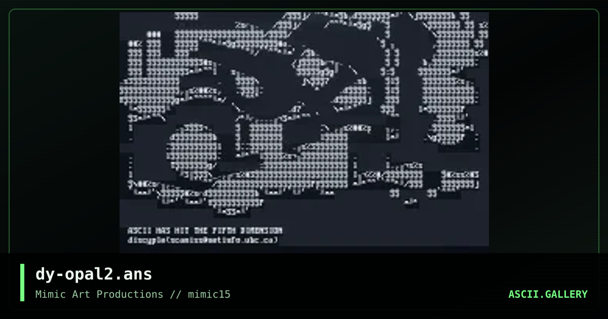 dy-opal2.ans, by discyple, 1999