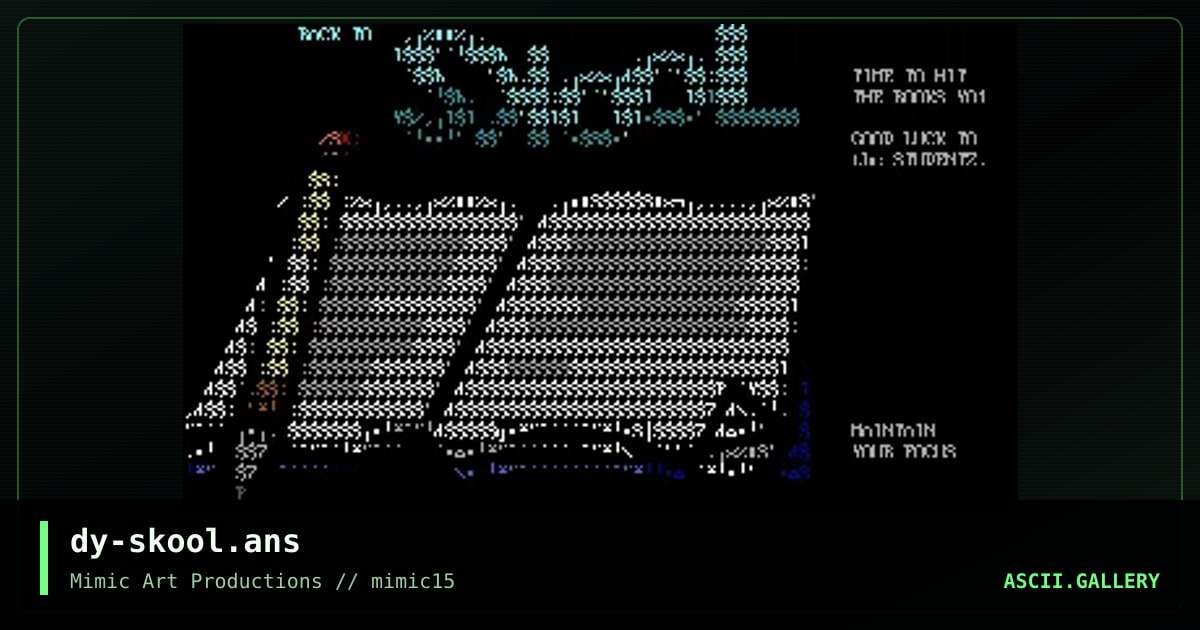dy-skool.ans, by discyple, 1999