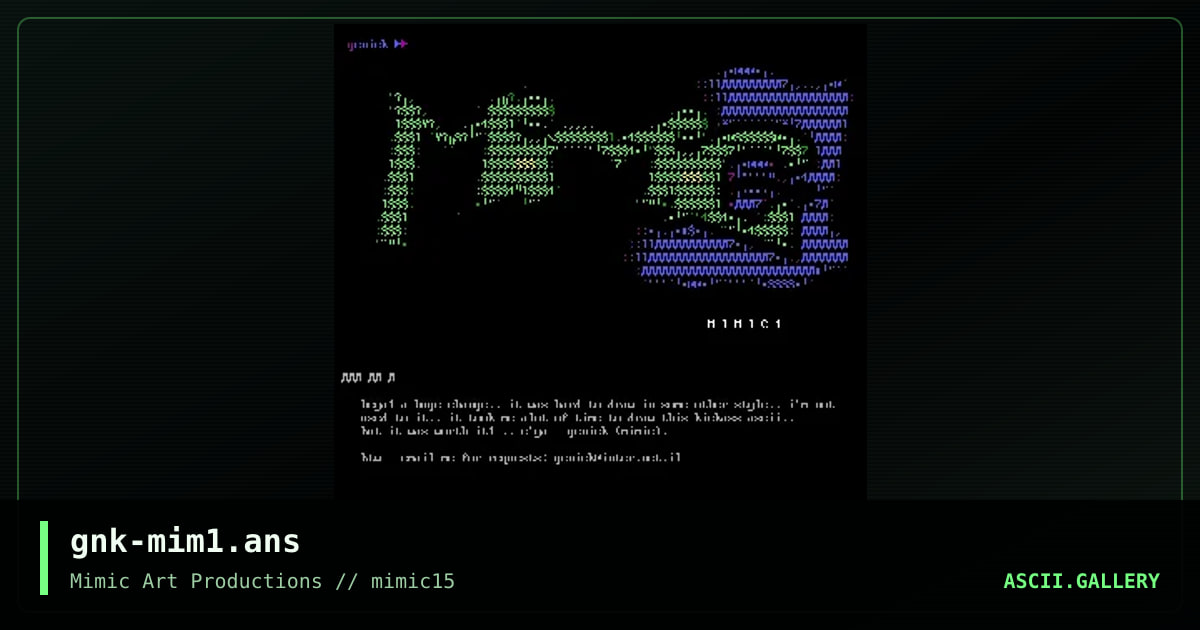gnk-mim1.ans, by genick, 1999