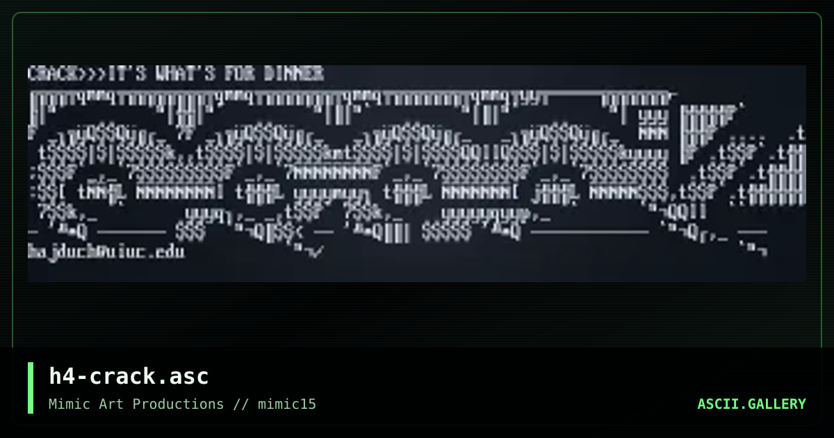 h4-crack.asc, by haji, 1999