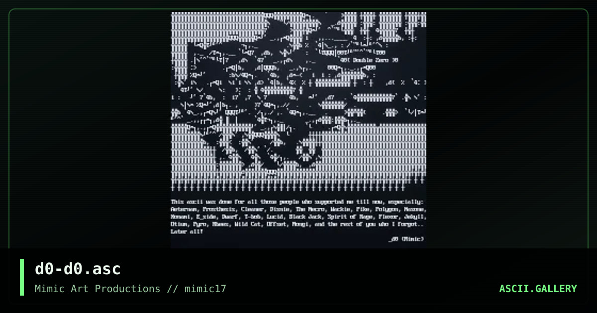 d0-d0.asc, by double zero, 1999