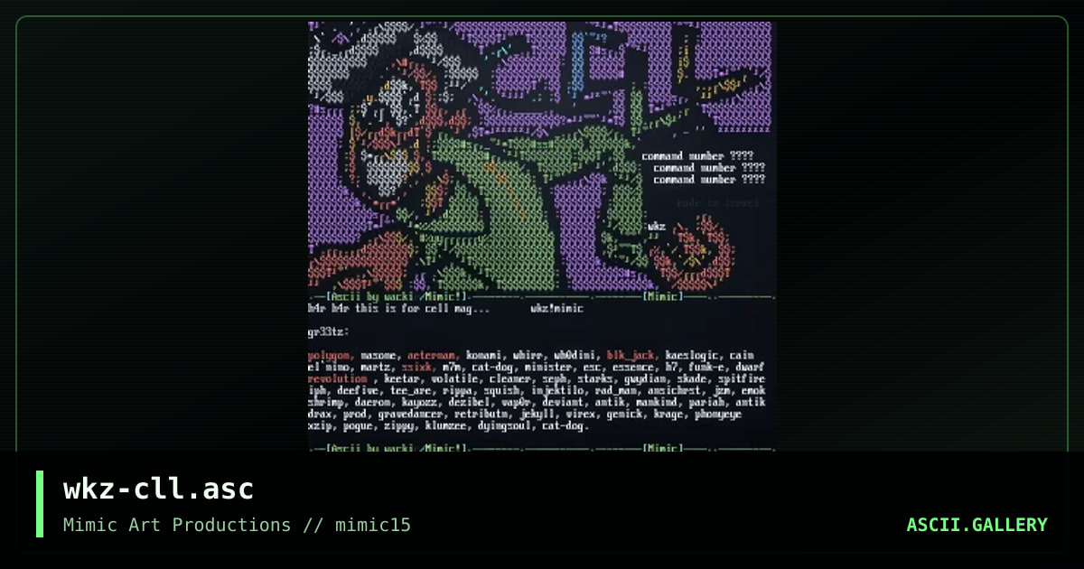 wkz-cll.asc, by wackie, 1999