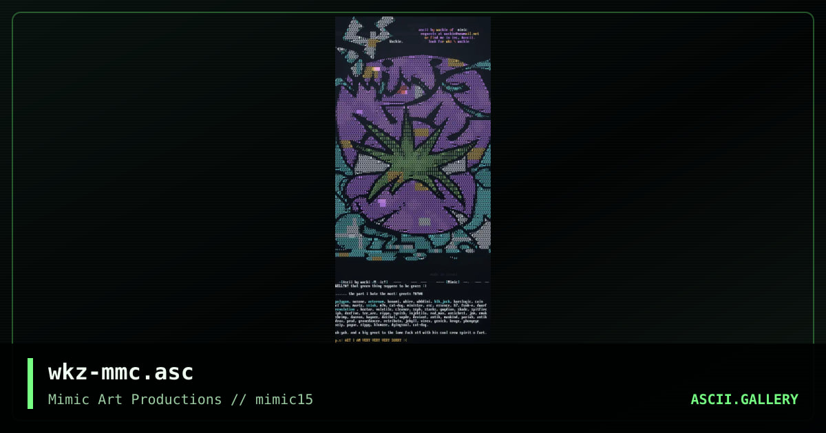wkz-mmc.asc, by wackie, 1999