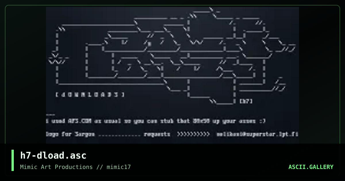 h7-dload.asc, by h7, 1999