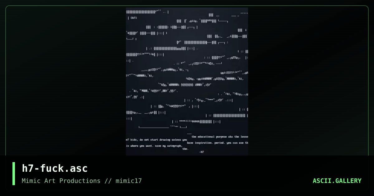 h7-fuck.asc, by h7, 1999