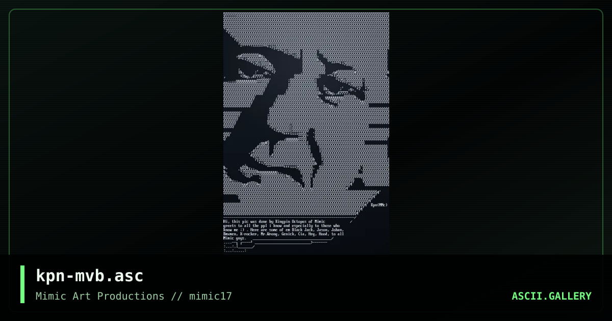 kpn-mvb.asc, by kingpin octopus, 1999