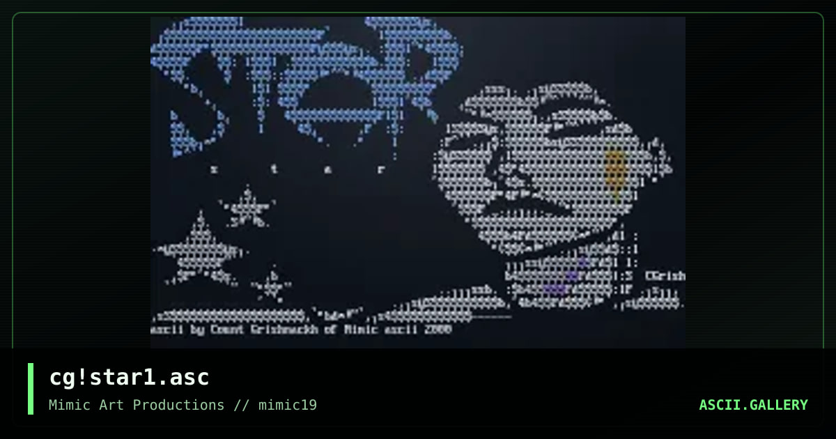 cg!star1.asc, by count grishnackh, 2000