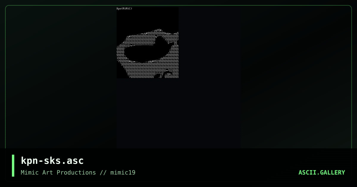 kpn-sks.asc, by kingpin octopus, 2000