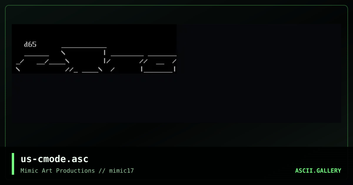 us-cmode.asc, by revolution, martz, 1999