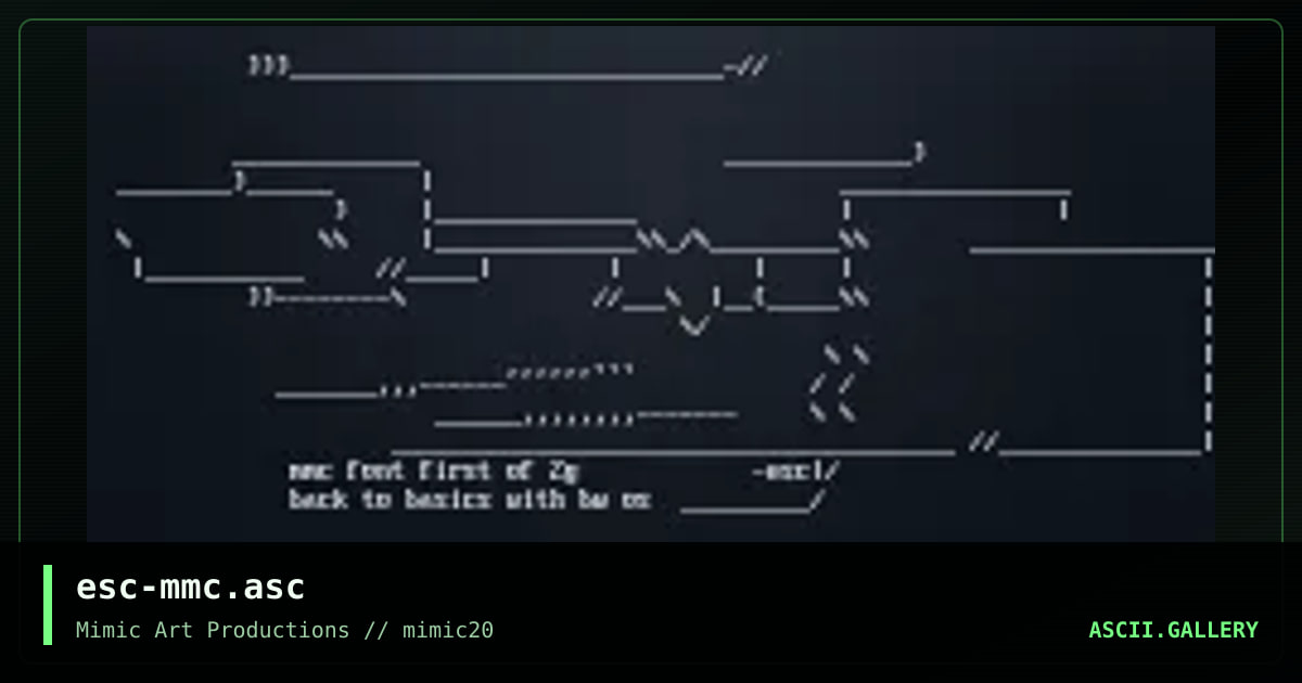 esc-mmc.asc, by esc, 2000