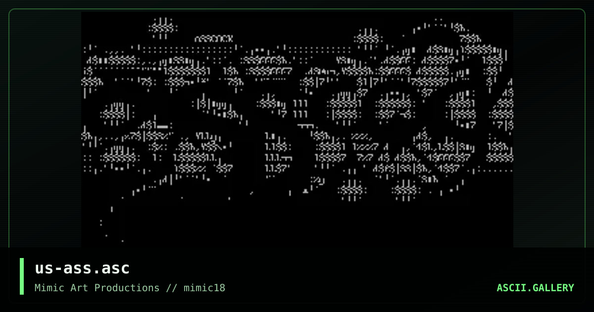 us-ass.asc, by mimic ascii, 1999