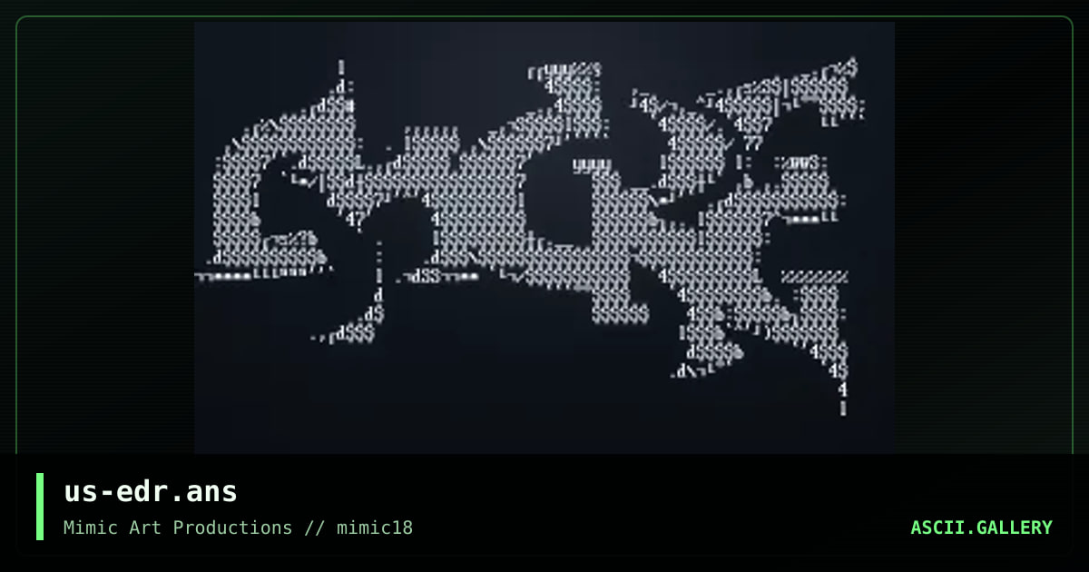 us-edr.ans, by mimic ascii, 1999