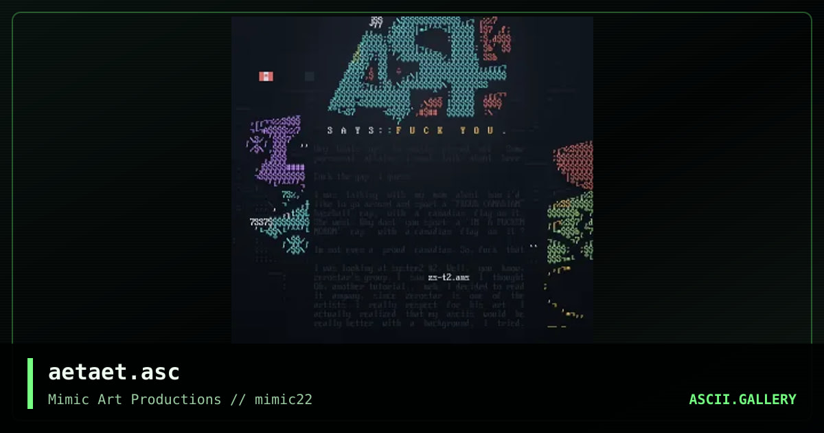 aetaet.asc, by aeternam, 2000