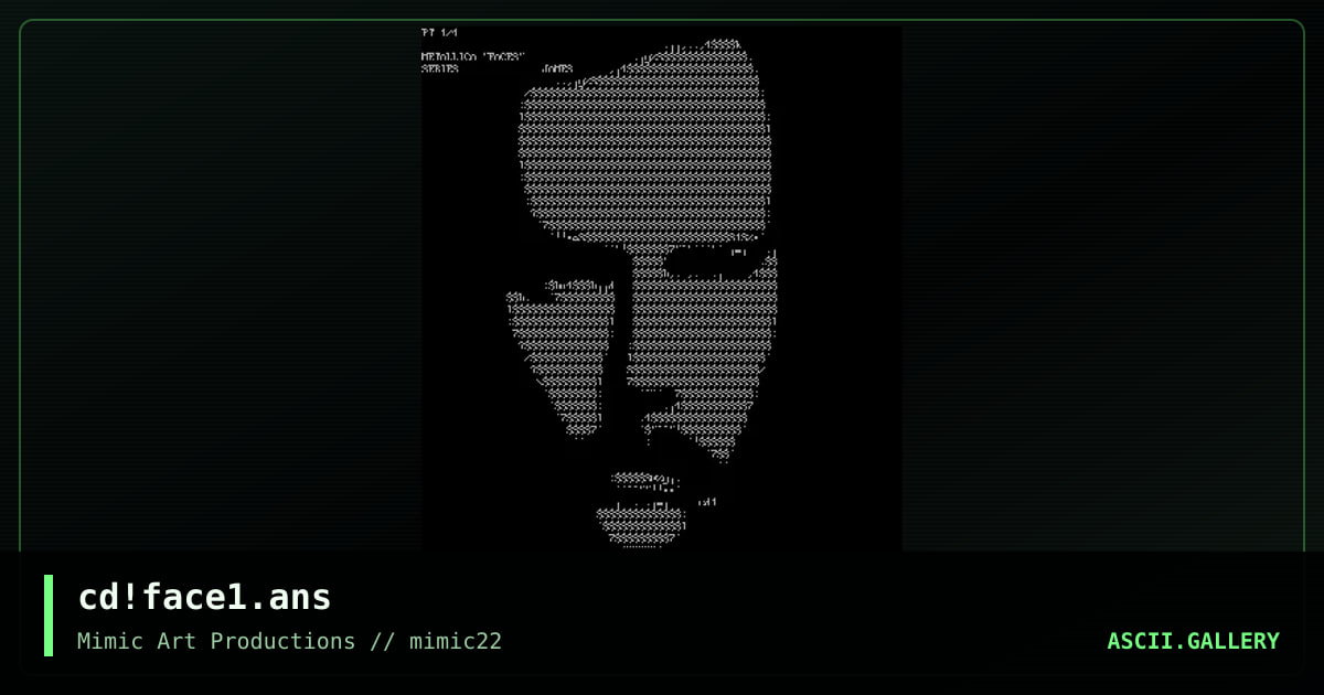 cd!face1.ans, by cat-dog, 2000