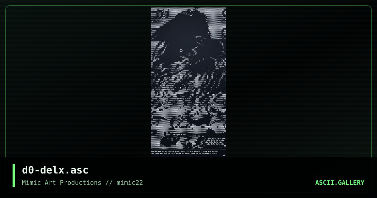 d0-delx.asc, by double zero, 2000