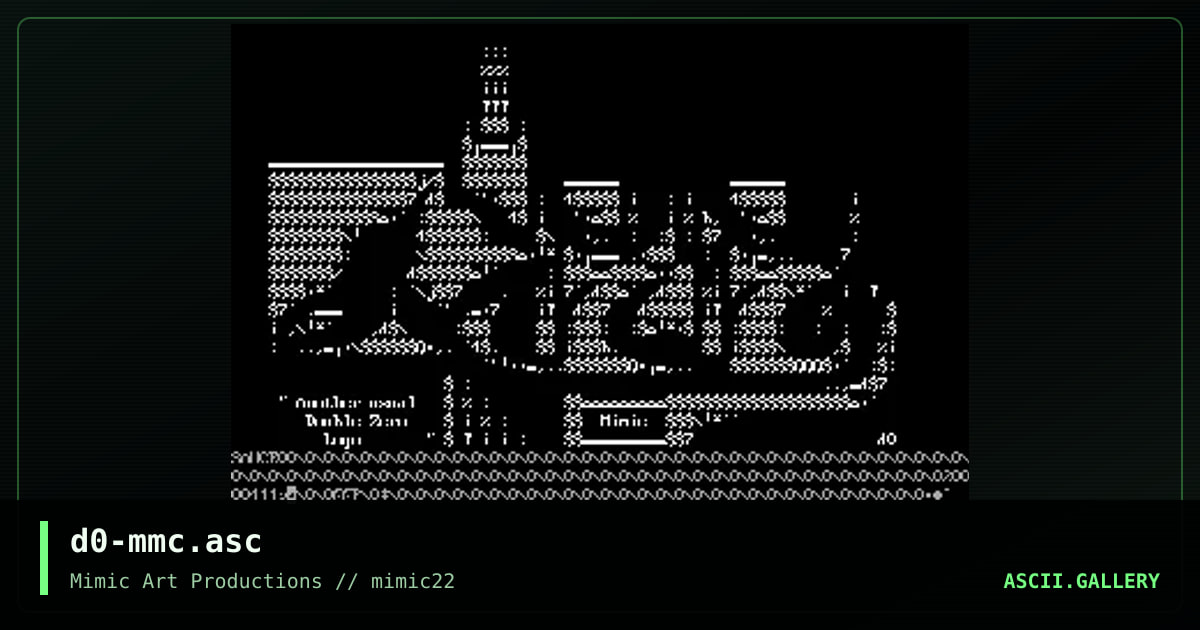 d0-mmc.asc, by double zero, 2000