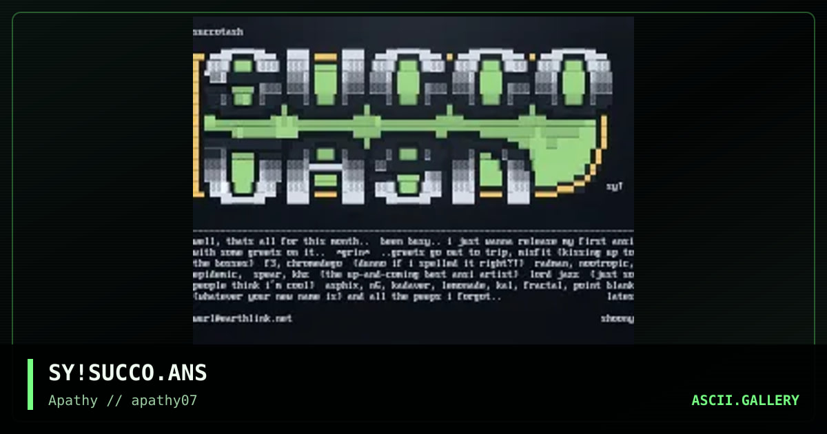 succo-fuckin-tash, by shoony, 1996