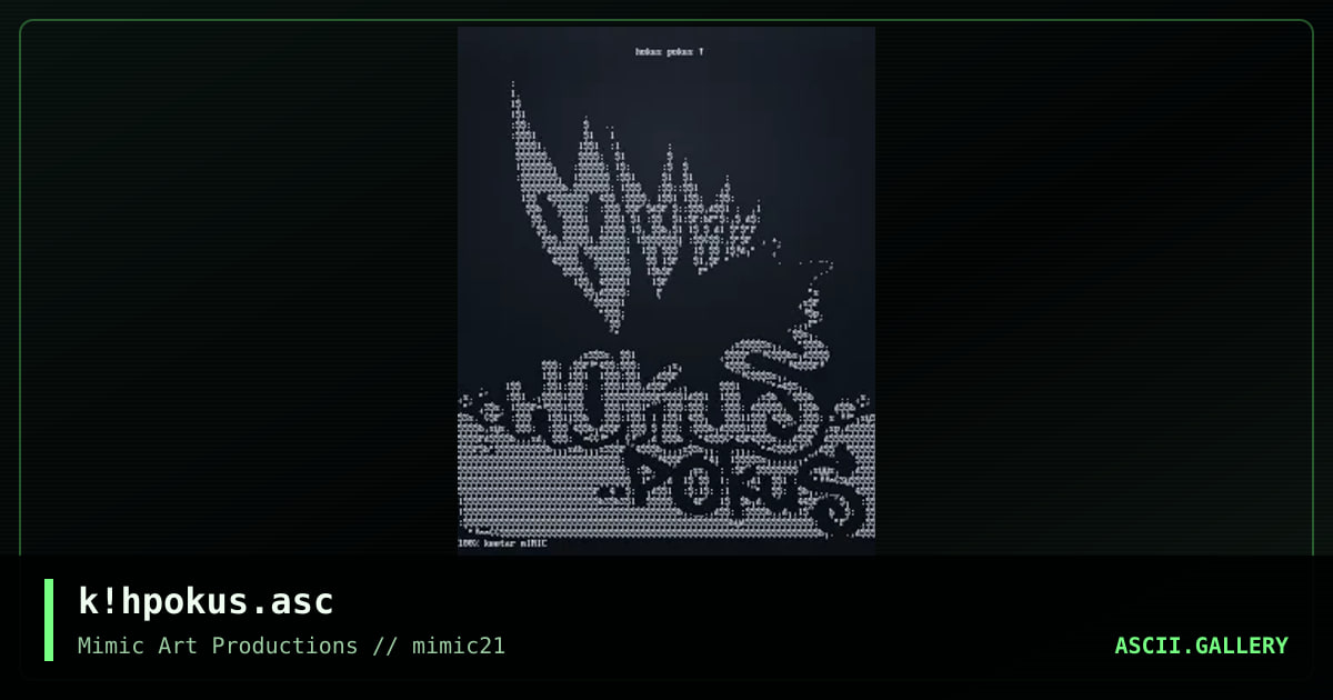 k!hpokus.asc, by keetar, 2000