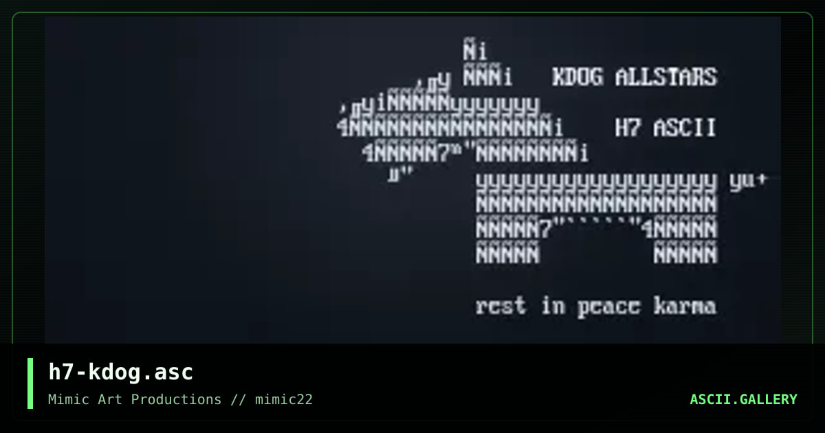 h7-kdog.asc, by h7, 2000